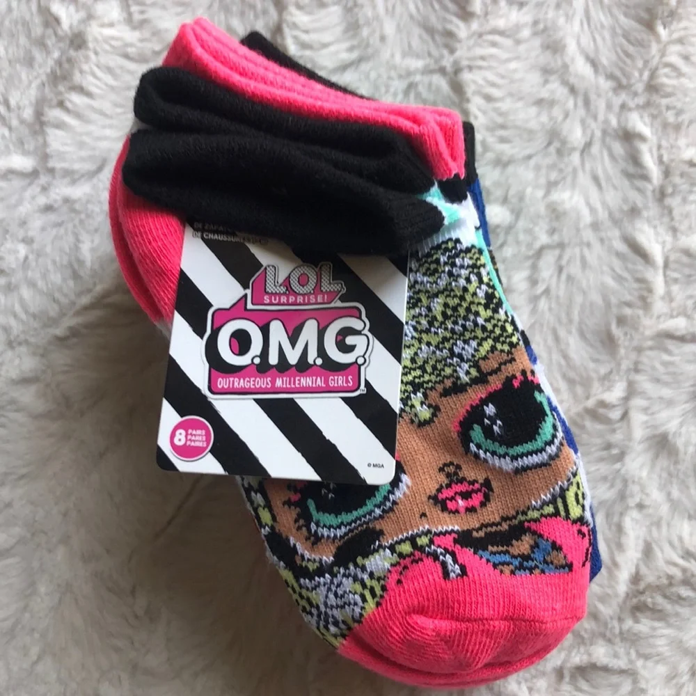L.O.L. Surprise Girls Toddlers Socks NEW